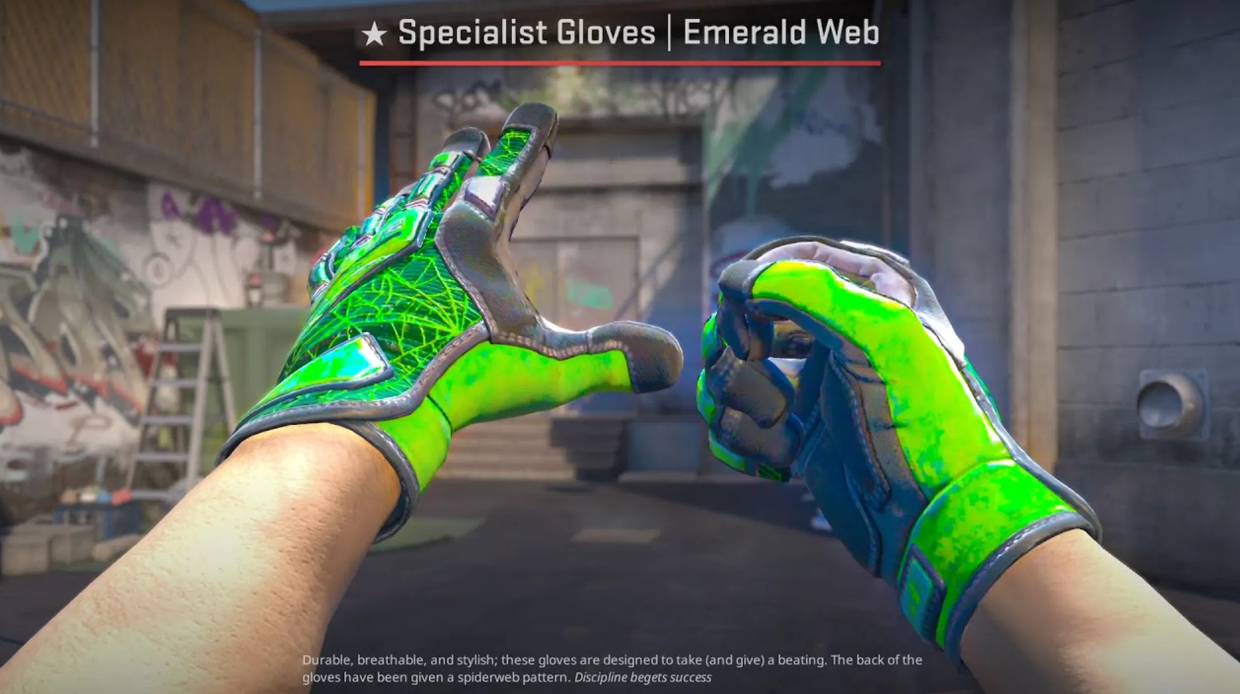 Specialist Gloves Emerald Web